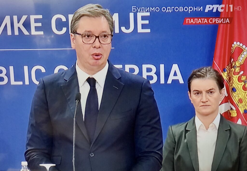 Aleksandar Vučić i Ana Brnabić, foto: RTS