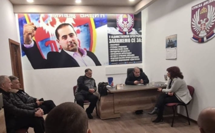Miša Vacić sa funkcionerima stranke u Nišu, foto: Miša Vacić, zvanična Instagram stranica