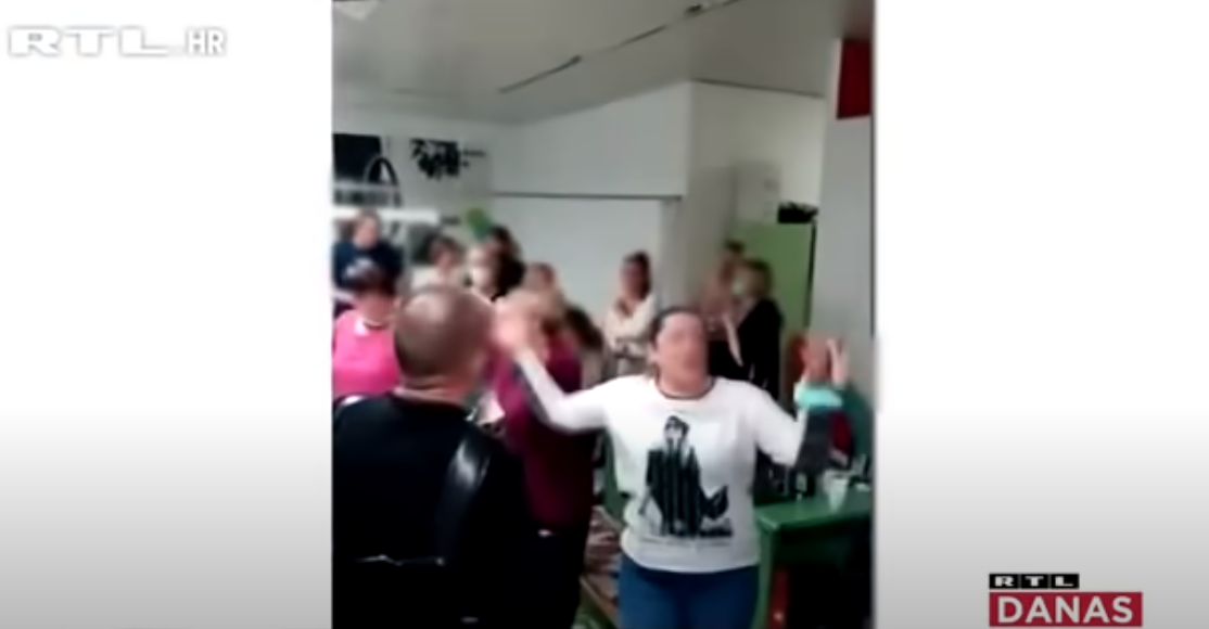 Журка у ковид болници у Хрватској, фото: Јутјуб