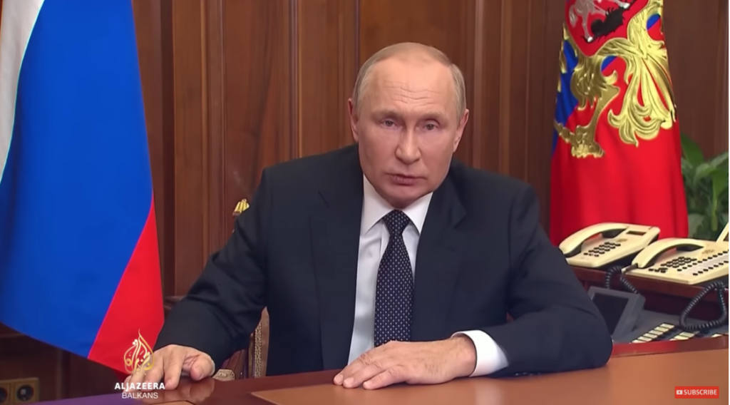 Путин, фото: Al Jazeera Balkans, јутјуб, пртСцр