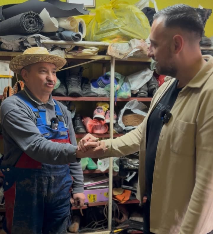 Majstor Peka i Marko Bubamara, prilikom snimanja emisije, foto: @markobubamara